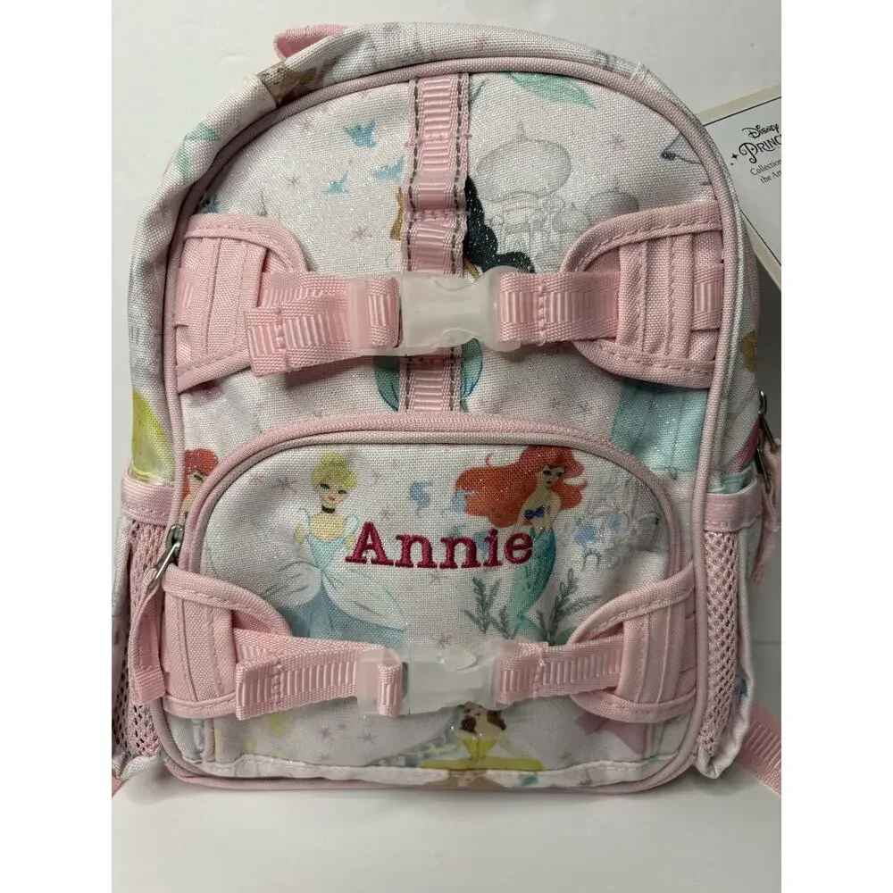 Pottery Barn Kids Mackenzie Disney Princess Castle Shimmer Backpack “Annie”